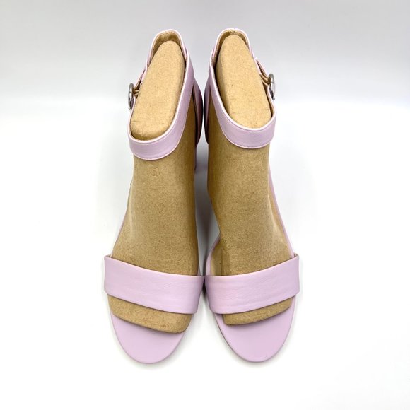 Lifestride Averly Lilac Pink Purple Faux Vegan Leather Heeled Sandals Shoes 11M‎ - Picture 3 of 15